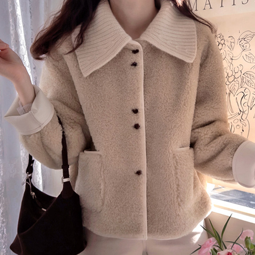 冬季柔软跑步 Cara 可拆卸保暖宽松野马 [尺码：F(55~66)]