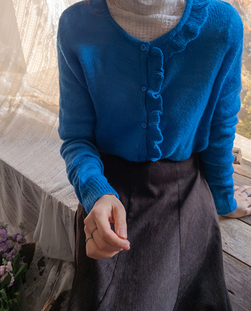 Robne 可爱波浪褶边开口 [尺码:F(55~66)]