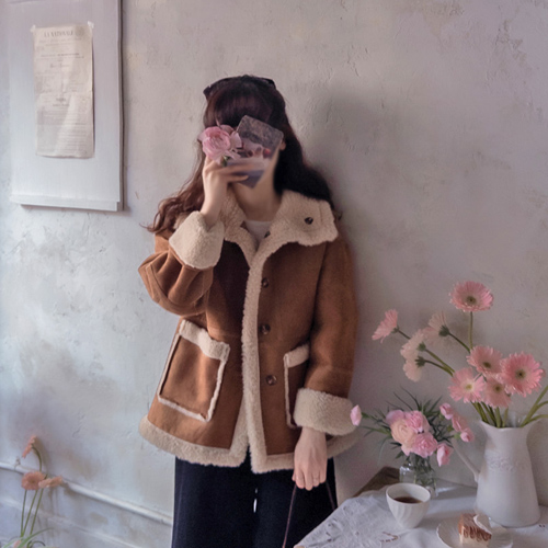 家族可爱保暖双面毛绒野马[尺码：F(55~66)]