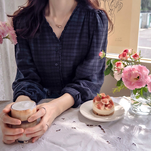 【LABEL】Anne High Ju 分享格纹柔软灵活的女装<FONT color=#d8a4a4>【试穿特卖】</font>