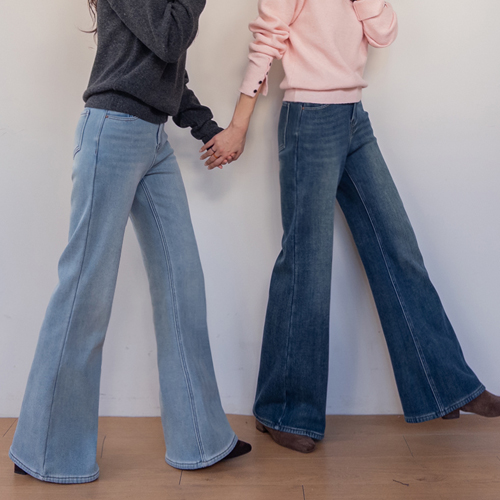 【冷浪推荐】【修身塑形】Royk 特级银洗貂绒衬里喇叭裤【尺码：S、M、L】