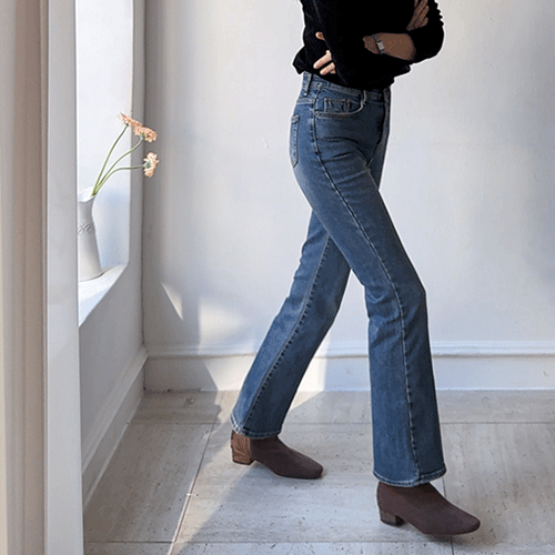 【-5kg效果】【塑形艺术】【品牌】Jaylin 内衬隐形收口牛仔裤【尺码：S、M、L】