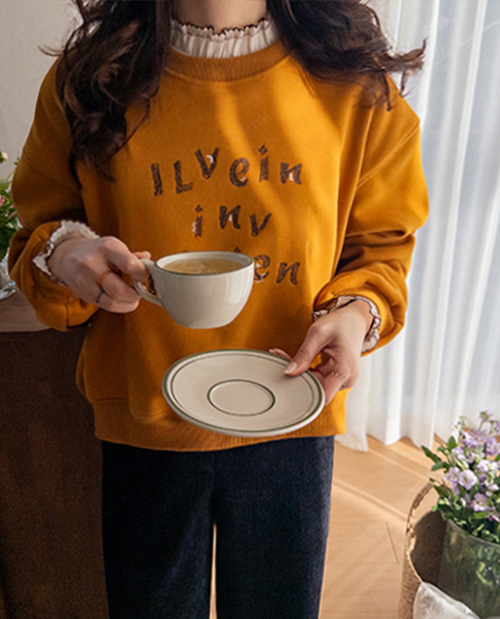 Adobe字母刺绣蓬松抓绒机车夹克 [尺码：F (55-66)]