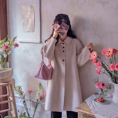 顿背点 Luxtasum 手工呢子大衣 [size: F(55~66)]