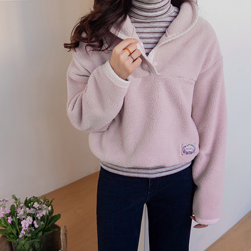 【新品特价，立减6000韩元】 <FONT color=#5a3954>MADE LIN</font> Foden Racecara 抓绒外套【尺码：F (55-66)】