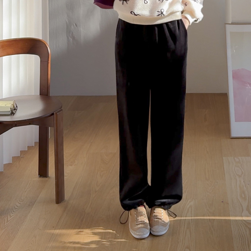 【特价优惠6000韩元】 <FONT color=#5a3954>MADE LIN</font> Logan 天鹅绒抓绒束腰裤【尺码：F (55-66)】