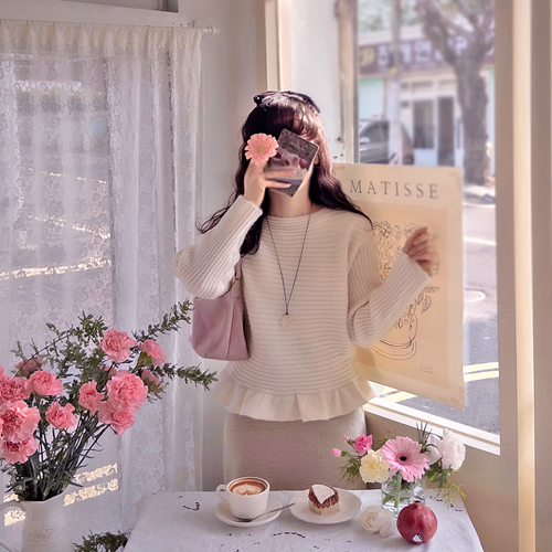 Roy图案，可爱，底部，褶皱，柔软，绗缝，刺绣，[尺码：F(55~66)]