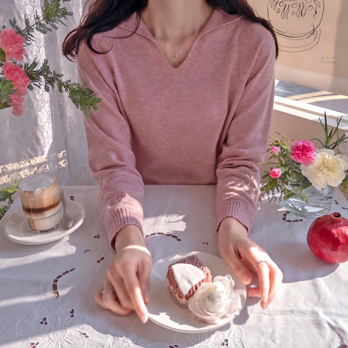 [LABEL] Bom Bom Lovely 整件柔软羊绒嘉年华针织衫 [尺码：F (55~66)]