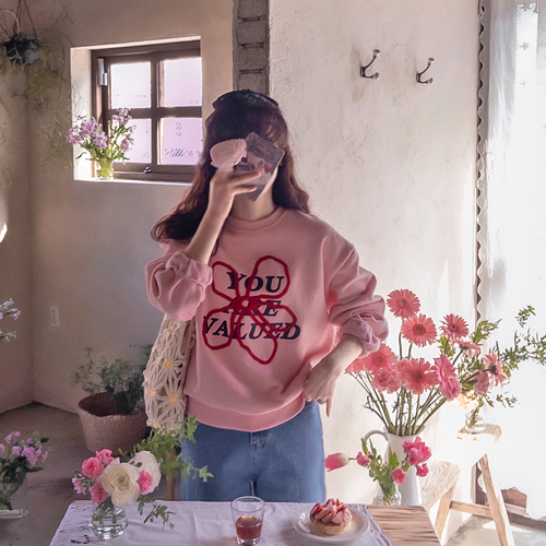 Robens Flower Key Point Bodultasum Yanggimo T恤 [尺码：F(55~77)]