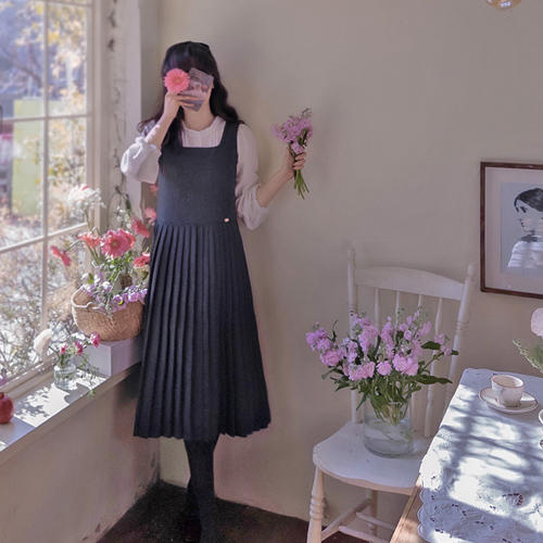 Annabelle 优雅、褶裥、精致的半身裙 [尺码：F(44~55)]