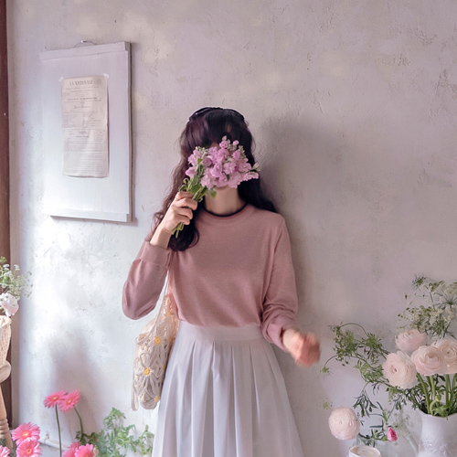 Denial 多层领口吸湿氨纶柔软针织衬衫 [尺码：F(55~66)]