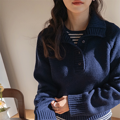 Nirelle Sensual Mood Button Detail 领针织衫[尺寸:F(55~66)]