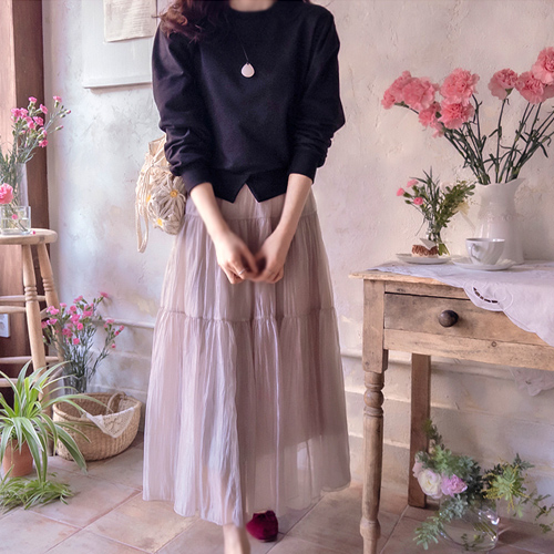 [LABEL] Giuliano Bom Lovely Mapsi Line 乐团裙子 [size: F(55~66)]