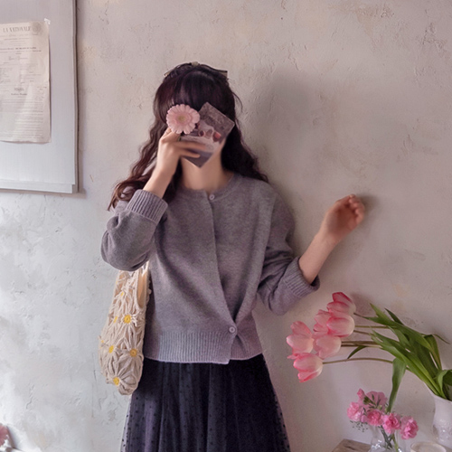 Elsa Spring 粉彩纽扣裹身双层开口款 [尺码：F(55~66)]