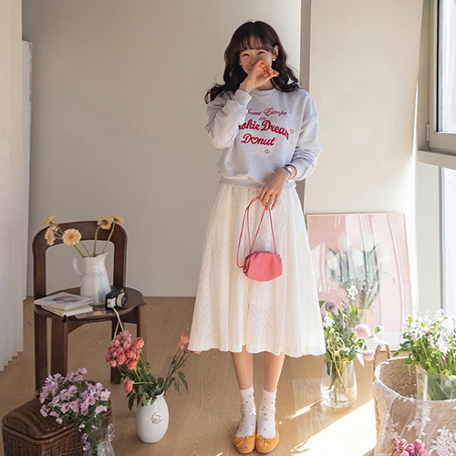 Ruhel 可爱刻字运动衫T恤【尺码:F(55~66级)】