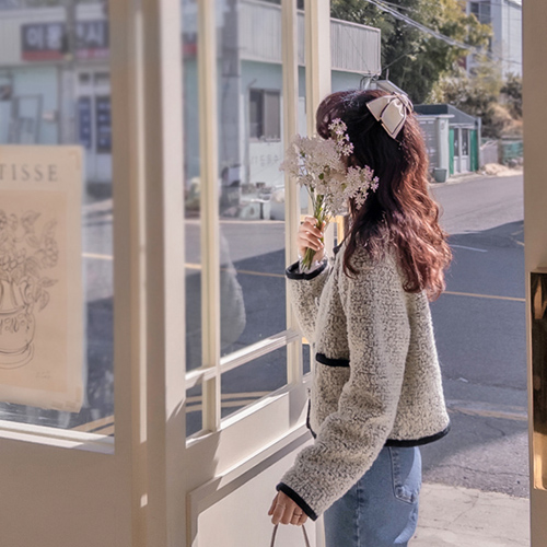 Felison 撞色可爱纽扣精致外套套装 [尺码：F(55~66)]