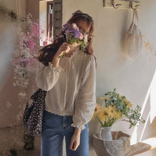 [LABEL] Francia 纯色Julji围脖波浪蕾丝女装 [尺码: F(55~66)]