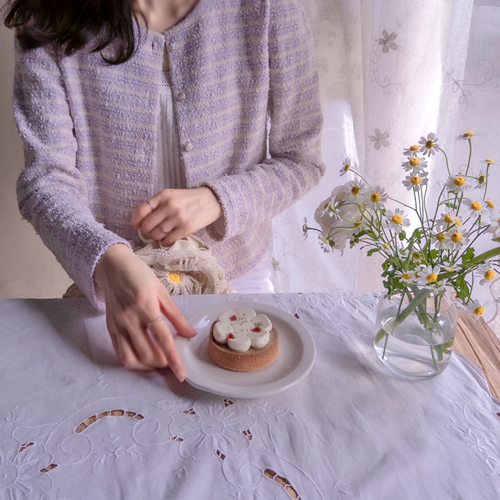 轻盈舒适的春季粗花呢上衣 [尺码：女款(44-66)]