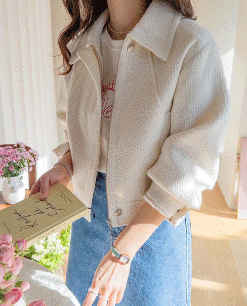 Moan 奢华粗面蓝色外套套装 [尺码：F (55~66)]