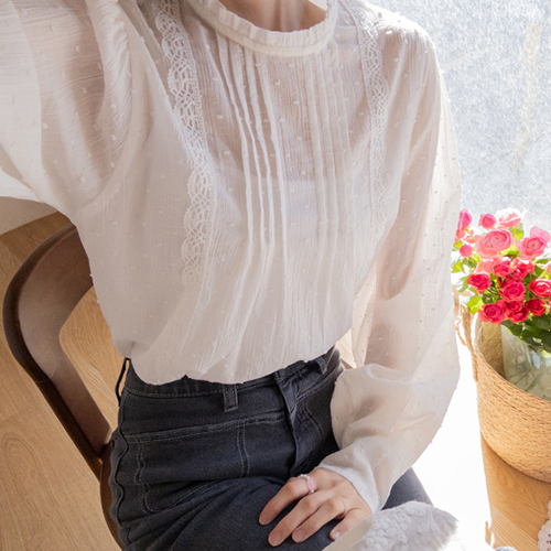 Roniel 褶皱 蕾丝 抽褶夜女装 [尺码: F(55~66)]