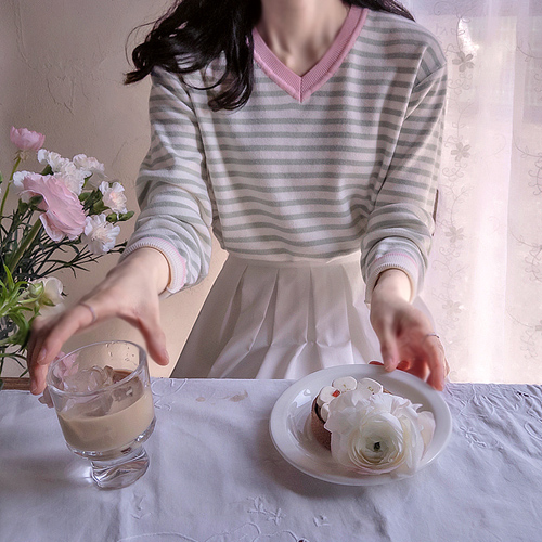 Shuklina 清爽单排扣领口软袖绗缝外套 [尺码：F(55~66)]