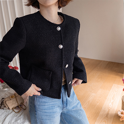 穆林奢华金扣粗犷外套套装 [尺码：F(55~66)]