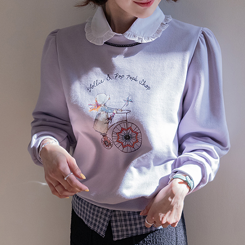 Stelia 印花泡泡袖运动T恤 [尺码：F (55-66)]