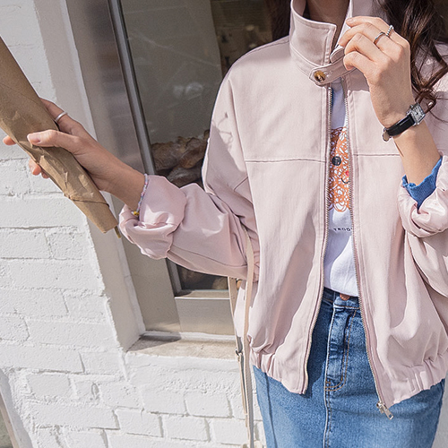 Ramyu Neckbijo 装饰蓝色牛仔外套套装 [尺码：F (55-66)]