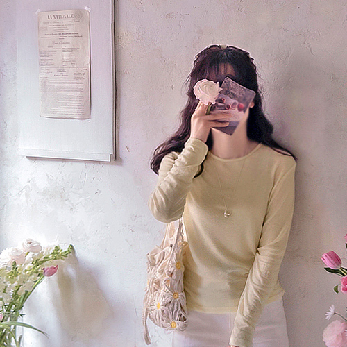 Kesley 柔软氨纶天丝羊毛弹性舒适T恤 [尺码：F(55~66)]