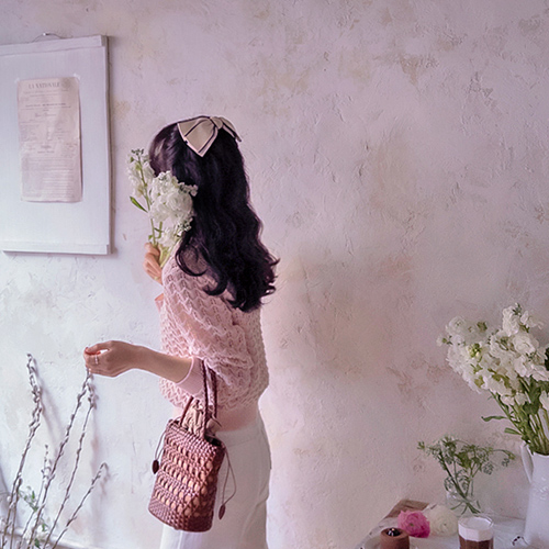 Madeleine 可爱波浪纹针织衫[尺码：F(55~66)]