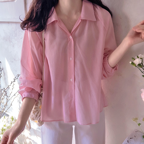 Meian Bomtencel 弹性条纹女式衬衫 [尺码：F(55~66)]