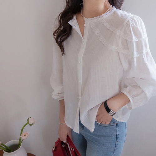 Bieli 女士真丝衬衫，质感细腻 [尺码：F(55~66)]