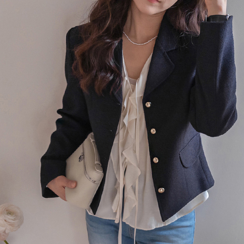 Ruhen Clean Line 复古/经典春季粗花呢套装 [尺码：F(55~66)]