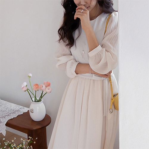 依兰银透明浪漫真丝 [size: F(55~66)]