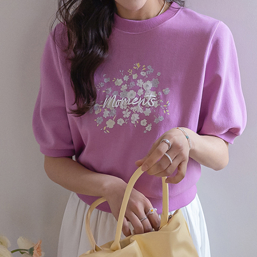 Euronz Janjan 花卉字母运动衫 [尺码：F(55~66)]