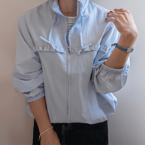 Lilith 荷叶边细节荷叶边外套 [尺码：F(55~66.5)]