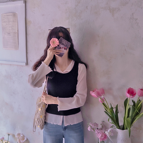 Crosion 可爱百褶 舒适氨纶女装 [尺码: F(55~66)]