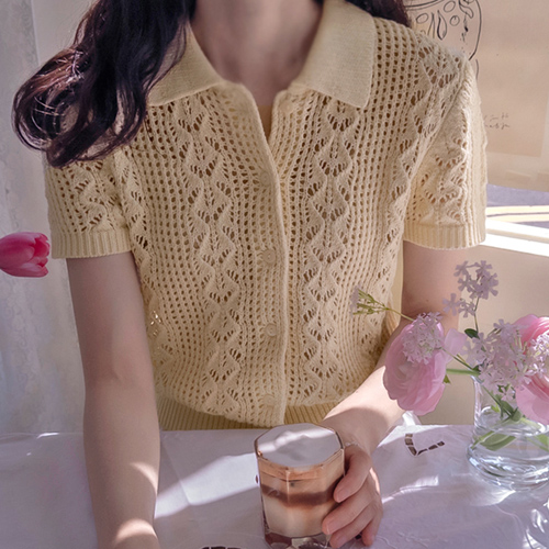 Gemma's Knot 手工编织高品质奢华针织衬衫 [尺码：F(55~66)]