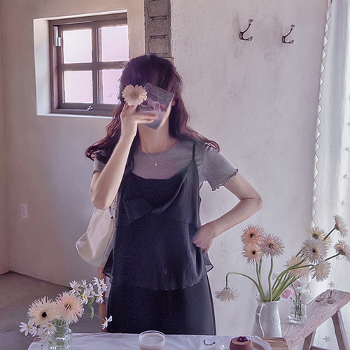 【新品特惠，立减8000韩元】 <FONT color=#5a3954>MADE LIN</font> Volie Twist可调节肩带胸衣【尺码：F(55~66)】