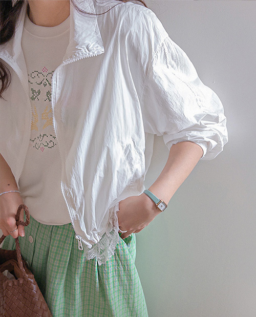 【轻便凉爽/防晒】Marenne 雨季防风夹克【尺码：F(55~66.5)】