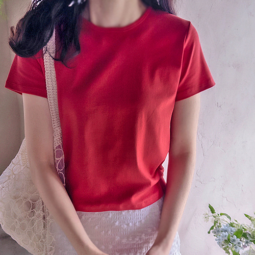 Silky Mood Zerdin 弹力氨纶舒适贴身T恤 [尺码：F(55~66)]