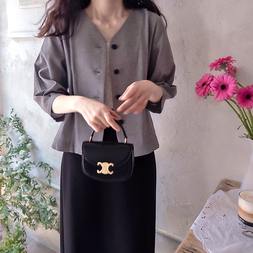 Keslia 夏季七分裤弹性外套腰带套装 [尺码：F(55~66)]