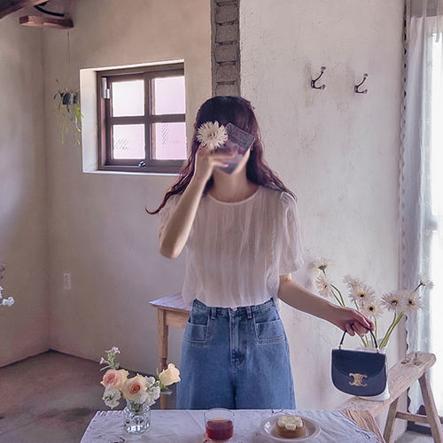Shuzenika 可爱真丝免烫女式衬衫 [尺码：F(55~66)]