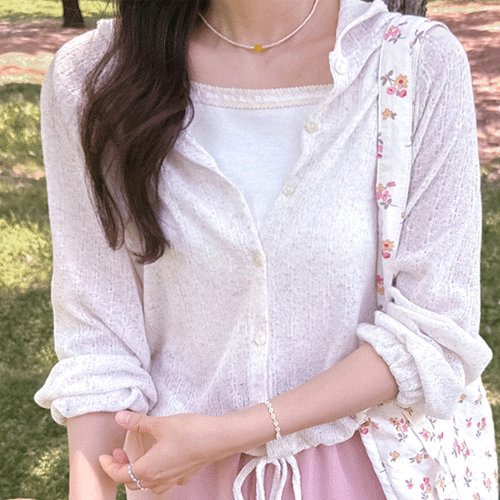 Kerin 印花颈部 Summerite 开衫 [size: F(55~66)]