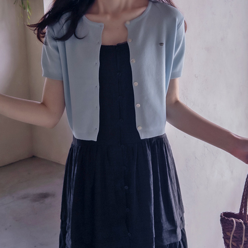 Sweet 吊坠无扣女短上衣风格衫[size:F(55~66)]