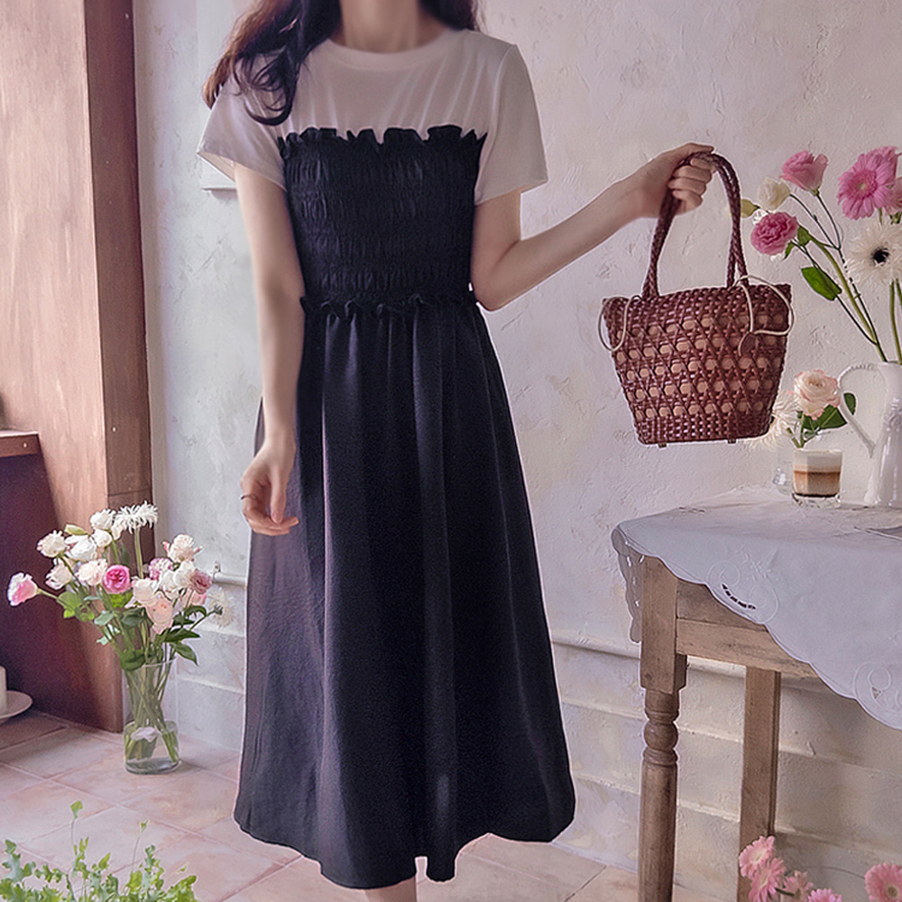 Carven Smoke Sticky Band Cool Summer Skirt[[size:F(55~66)]