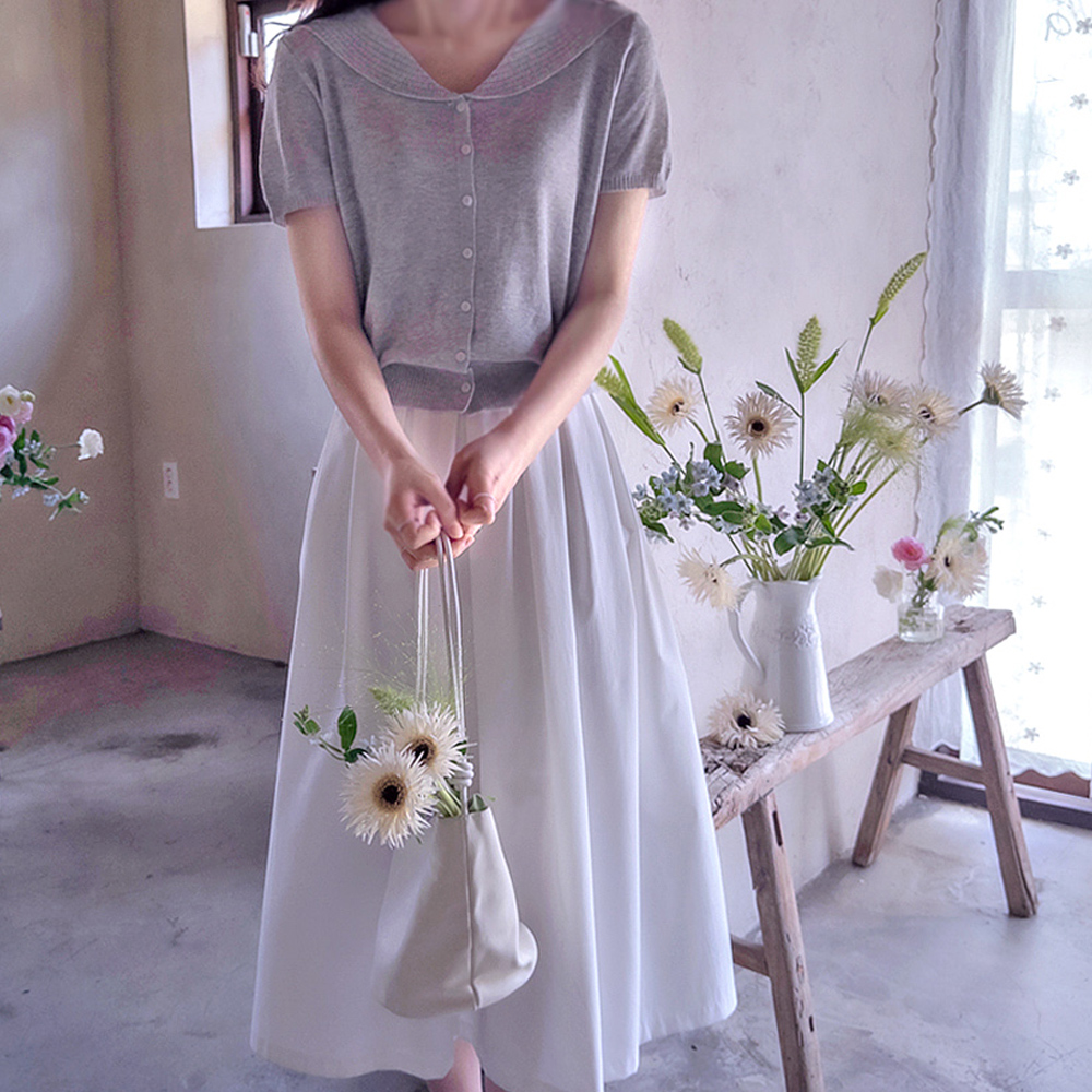 Angelia Academy 风格清凉精致修身衬衫 [尺码：F(55~66)]