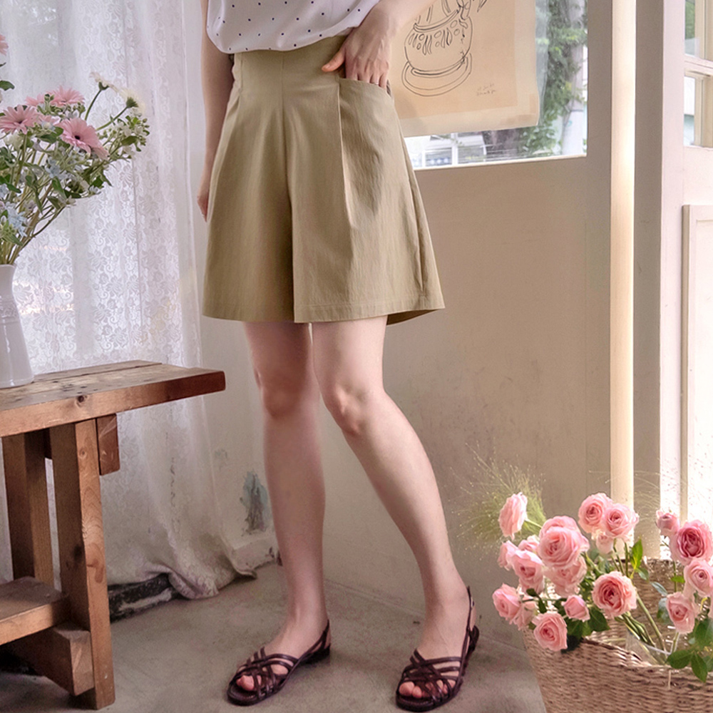 Gemma 清凉、湿润、酥脆、蓬松外层，弹性弹力短裤 [尺码：S(55~66),M(丰满型 66~77),L(88)]