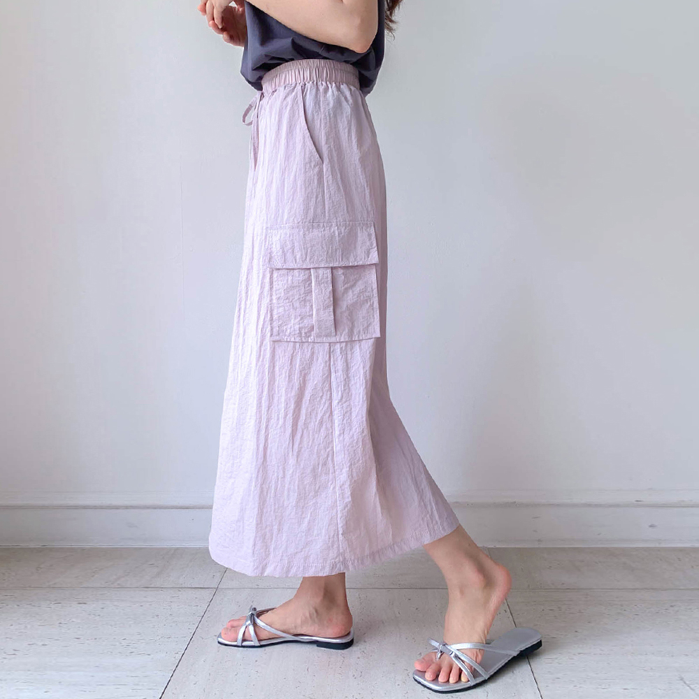 夏天 Rustle 工装长款棉质衣服 [尺码：F(55~66)]