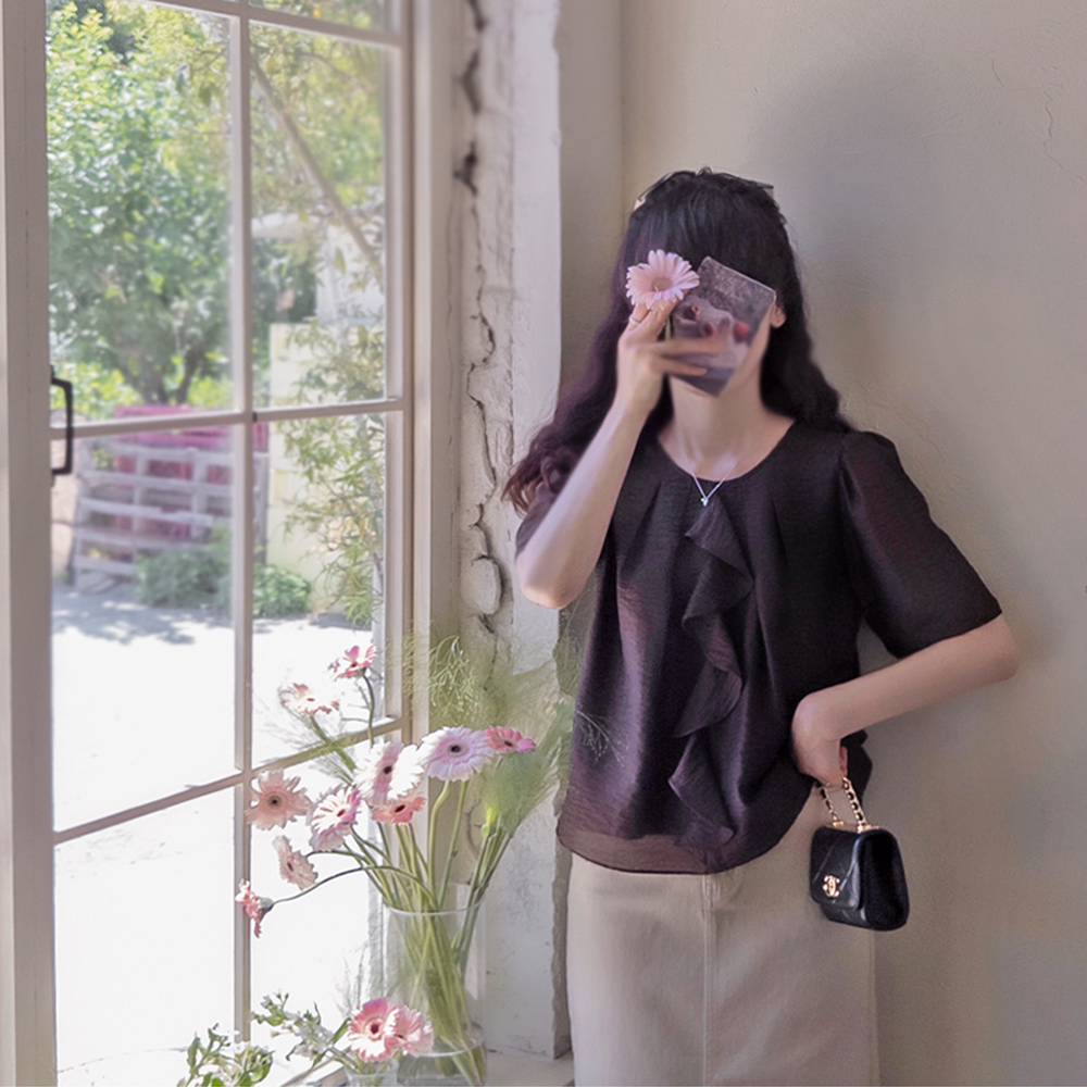 Gemma Wave 柔软、灵活、优雅女士衬衫 [尺码：F(55~66)]